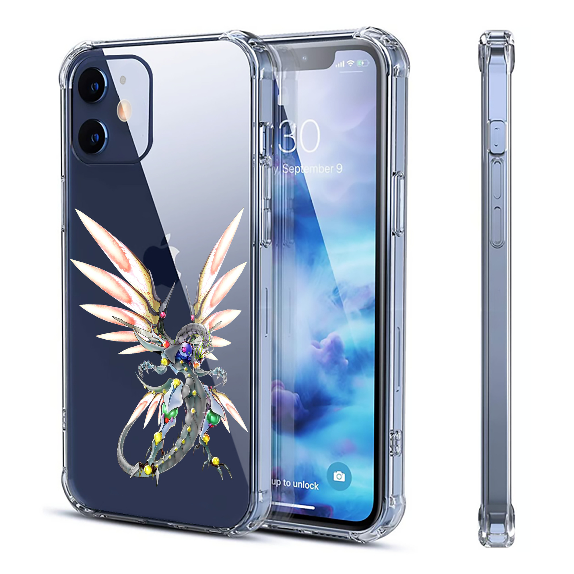 （画像用） 遊☆戯☆王 Yu-Gi-Oh! 【iPhone 12シリーズ対応】透明スマホケース（クリアソフトケース）